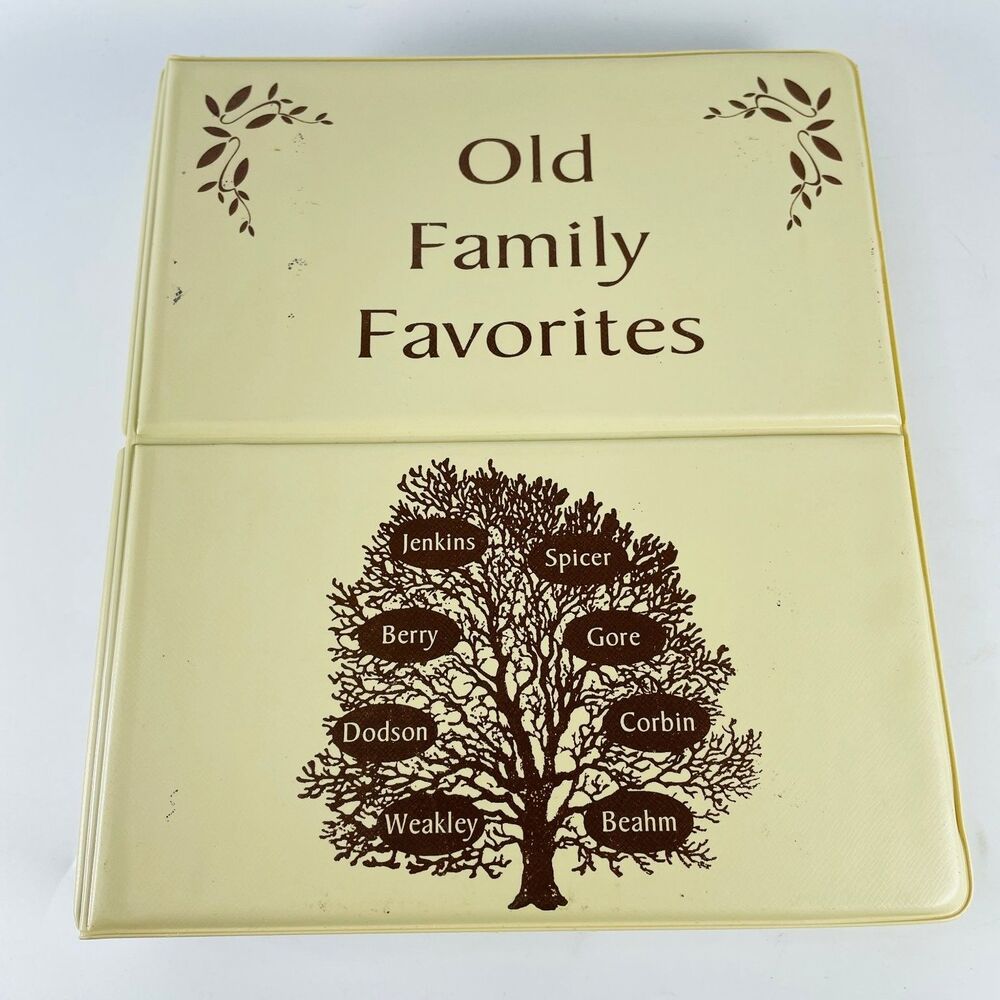 Old Family Favorites 3-Ring Binder Cookbook Spicer Gore Corbin Beahm Jenkins